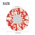 thumbnail image 4 of KLL Tomatoes Pattern Shower Cap & Bath Cap for Women,Reversible Oversized Waterproof Shower Caps for all Hair Lengths,Elastic Reusable Bathing Hair Cap, 4 of 6