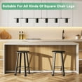 thumbnail image 6 of Uxcell 4-Pack Square Furniture Leg Caps, 2" (50mm) Leg Caps for Chairs/Table/Bed, 6 of 7