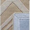 thumbnail image 4 of Safavieh Impressions Matthew Chevron Wool Runner Rug, Dark Gold, 2'3" x 8', 4 of 8