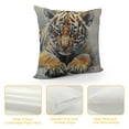 thumbnail image 4 of ONETECH Throw Pillow Cover Cute Animal Wild Feline Predator Watercolor Painting Pillow Case Decorative  Square Cushion for Home Couch Bed, 4 of 5