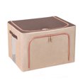 thumbnail image 1 of Grand Sac de Rangement, Boîte de Rangement Pliable, avec Poignée, Fermeture Éclair Scellée et Cadre en Fer Renforcé 50 * 40 * 33 cm (Série 14), 1 of 1