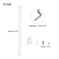 thumbnail image 2 of Unique Bargains 45pcs 1.2x200mmZ Push Rods Parts Nylon Control Horns for RC Airplane Plane Helicopter Model, 2 of 3