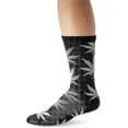 thumbnail image 3 of 4 Pairs Athletic Sports High Crew Socks For Men Women Marijuana Weed Leaf Cotton Sock, 3 of 3