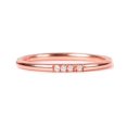 thumbnail image 4 of 0.10ct Dainty Wedding Band, Four Stone Wedding Bands, 14KT Gold Plated Wedding Bands, Stackable Bands, Minimalist Wedding Band, Gift For Her, 4 of 4