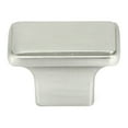 thumbnail image 2 of Contemporary 1-1/2-inch Nepoli Stainless Steel Brushed Nickel Finish Square Cabinet  Pull Knobs (Case of 5), 2 of 5