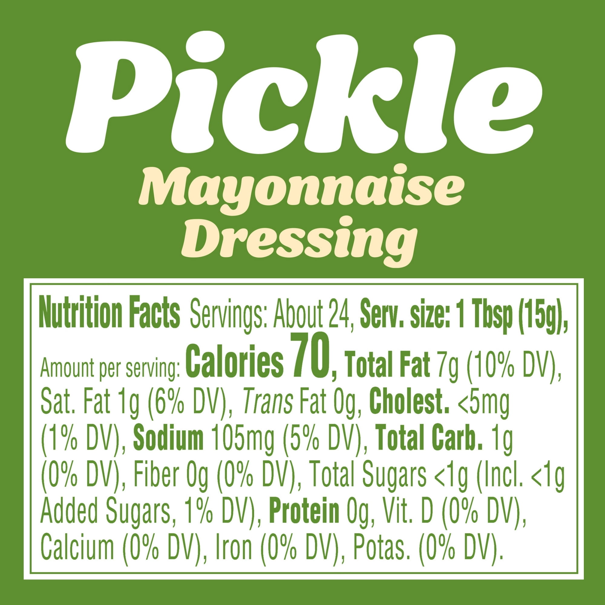 Kraft Pickle Mayonnaise, 12 fl oz Jar, Casein Free (Pack of 2)