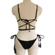 thumbnail image 3 of Traje De Baño De Dos Piezas Traje de baño dividido para mujer Moda Chinlon Solid Beach Party Bikini (L Black) Tmvgtek Para Estrenar, 3 of 7