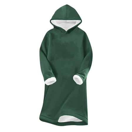 Timegard Sweatshirt for Women Thermal Fleece Hoodies Pullover Long Sleeve Thick Warm Loungewear Winter