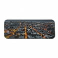 thumbnail image 1 of City Computer Mouse Pad, Avenues Converging Towards Midtown in New York America Architecture Aerial, Rectangle Non-Slip Rubber Mousepad Large, 31" x 12" Gaming Size, Marigold Grey Black, by Ambesonne, 1 of 2