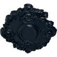 thumbnail image 3 of 30 3/8"W x 20 3/4"H x 1"P Kinsley Flowing Leaf Ceiling Medallion, Hand-Painted Midnight Dream, 3 of 4