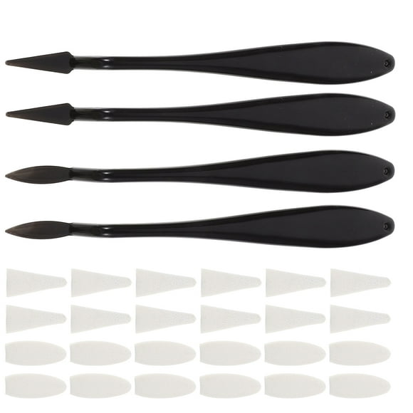 KALLORY 1Jgo Herramientas Portátiles Para Difuminar Arte Con Cabezas Reemplazables Y Esponjas Para Dibujo Y Sketch