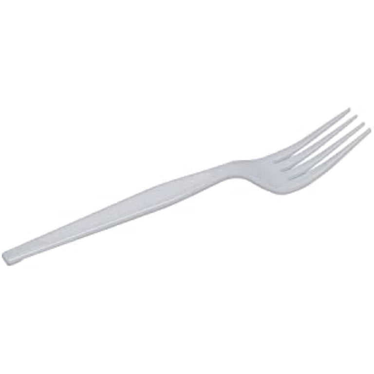 Plastic Cutlery, Heavyweight Forks, White, 100/Box Plastic Cutlery, Heavyweight Forks, White, 100/Box
