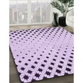 thumbnail image 3 of Ahgly Company Machine Washable Indoor Square Transitional Rich Lilac Purple Area Rugs, 4' Square, 3 of 7