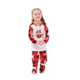 thumbnail image 5 of Odeerbi Christmas Pajamas For Family Matching Outfits Set Plaid Print Homewear Two-piece Child Set, 5 of 9