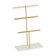 thumbnail image 5 of Organizador de joyas de 3 niveles para mujer, elegante y práctico para guardar joyas. Oro, 5 of 9