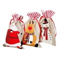 thumbnail image 2 of XWSHYW Almacenamiento de Papel para Envolver Regalos. Bolsa de Regalo de Lino para Niños con Adornos Navideños, Bolsa de Almacenamiento para Dulces, 2 of 6