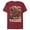 Cardinal, variant on Men's Marvel Deadpool Taco Cupid  Graphic Tee Cardinal 2X Large