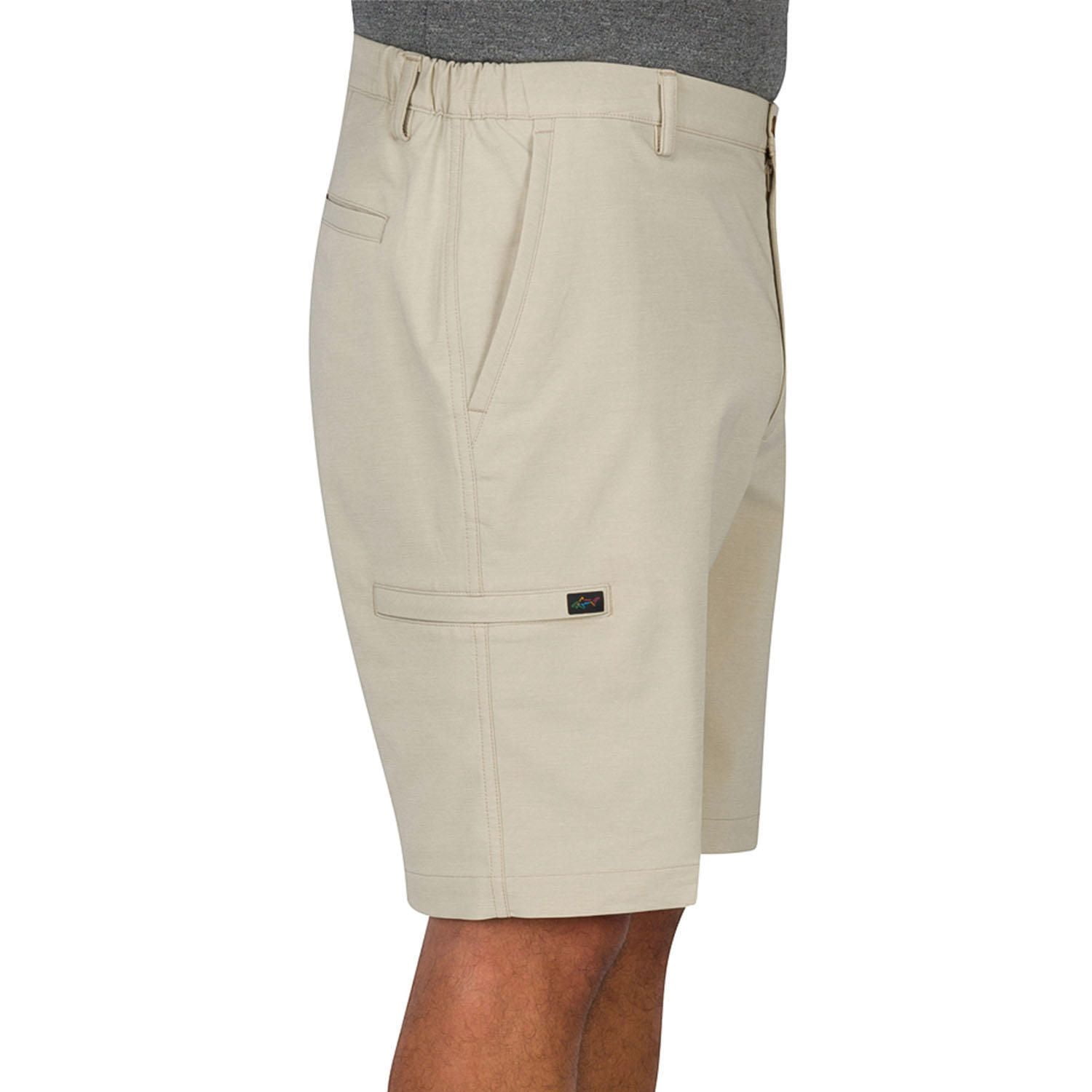 greg norman khaki shorts