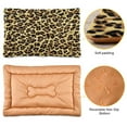 thumbnail image 3 of Qxltty Brown Leopard Ped Pad Wear-resistant and Hard to Bite Through Sleeping Pad for Small Medium Large Dogs Winter Pet Bed 36×24in, 3 of 6