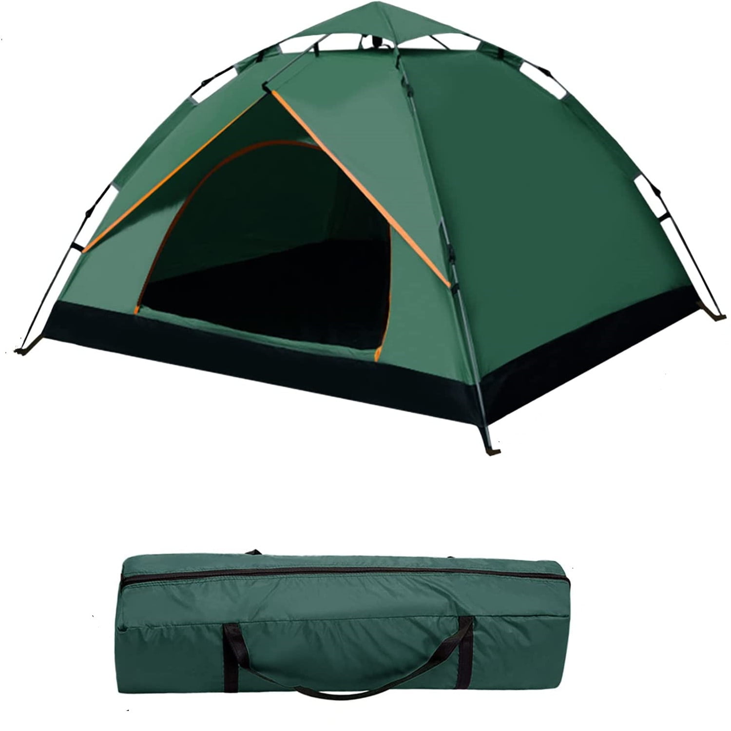 Outdoor Tents, 3/4 Person Camping Tent, Waterproof Pop Up Tent for Camping with Mesh Door
