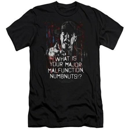 Full Metal Jacket/What Is You Malfunction Numbnuts? Slim Fit T-Shirt Size