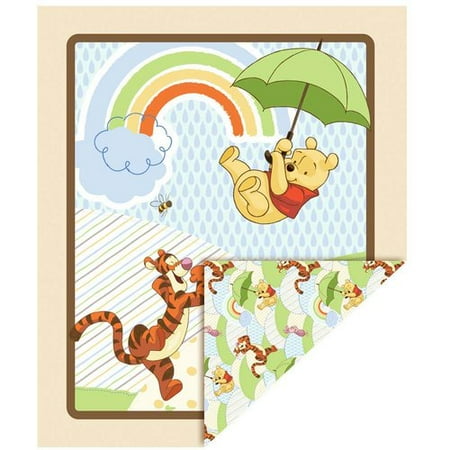Springs Creative Disney Pooh Nursery Pooh's Umbrella Friends Blanket Kit