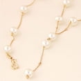 thumbnail image 7 of Gold Silver Color Sweet Necklace Faux Pearl Y Pendant Necklace Earring Jewelry Sets Wedding Jewelry Women Fashion, 7 of 7