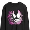 thumbnail image 3 of Marvel Venom - Valentine You Make Me Smile - Men's Long Sleeve Graphic T-Shirt, 3 of 5