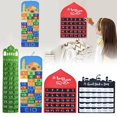 thumbnail image 3 of Calendario de Adviento de Ramadán Mubarak para niños, cuenta atrás de fieltro colgante, 30 días, regalos, suministros de decoraciones de Ramadán, novedad de 2022, 3 of 4