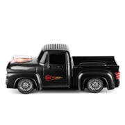 QFX BT-1956 RETRO TRUCK DUAL 2” BLUETOOTH SPEAKER WITH BASS RADIATOR AND ON-THE-GO LED LIGHTS (Black)