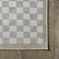thumbnail image 4 of Nuloom Nikita SpinClean Faded Geometric Machine Washable Area Rug, 8', Round, Nikita Beige, 4 of 9