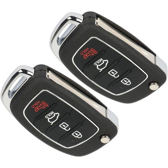 fit for Keyless Entry Remote Key Fob 2015 2016 2017 for Hyundai Sonata Remote FLIP FCC ADP12513601S (Pack of 2)