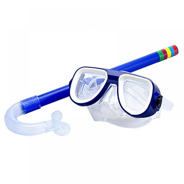 Ensemble de Plongée pour Enfants Antibuée Équipement de Snorkeling Respiration Libre Haut Sec Masque de Snorkeling Anti-Fuite