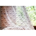 thumbnail image 2 of Damask Tulle Curtains with Rod Pocket, Traditional Complex Chained Double Face Damask Lines Internal Pattern Illustration, Sheer Drape for Wedding Party 2 Panels, 7 Sizes, Brown White, by Ambesonne, 2 of 3