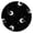 Gothic Bla, variant on Gothic Black and Gold Moon Round Tablecloth with Elastic Edge - Waterproof, Spill-Proof, Wrinkle-Free Table Cover for Indoor & Outdoor