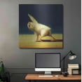 thumbnail image 5 of Luxe Metal Art 'Yoga Chick Revolved Side Angle' by Lucia Heffernan, 36"x36", 5 of 9