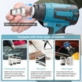 thumbnail image 1 of Machine de Chauffage à Air Chaud Portative Sans Fil, Équipement de Chauffage au Lithium Rechargeable, Outil Électrique Haute Température avec 3 Embouts pour Emballage Rétractable, Tube Thermorétractable en PVC, 1 of 7