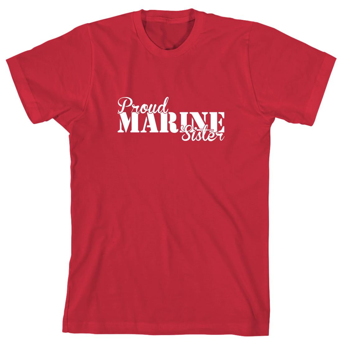 Proud marine sister shirt Clearance