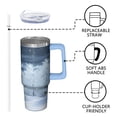 thumbnail image 3 of 30oz Holiday Tumbler with Christmas Tree Design Stainless Steel Insulated Cup with Straw Lid Gifts for Women Men, 3 of 5