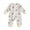Apricot, variant on Elippeo Baby Girls Autumn Casual Jumpsuit Long Sleeve Cattle Head/Cow/Cactus Print Oblique Zipper Romper 3 6 12 18 24 Months