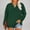 Green, variant on Women's Plus Size Tops Long Sleeve Tee Casual Solid Color Pullover Fall Winter Button Up Shirts Green 2XL