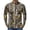 Coffee, variant on Forest Camo Quarter Zip Pullover for Men, Long Sleeve Hunting Fishing Jersey with Moisture Wicking Quick Dry Fabric - Lightweight Outdoor Athletic Performance Tops Gray M