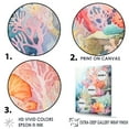 thumbnail image 3 of Designart "Soft Hues Coral Watercolor I" Coastal Coral Under Water Floater Framed Wall Decor, 3 of 5