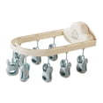 thumbnail image 3 of Percha de viaje plegable,Tendedero plegable de pared para ropa sucia,Tendedero para calcetines con estante para ahorrar espacio en el balcón,Perchas portátiles para ropa interior con clips, 3 of 8