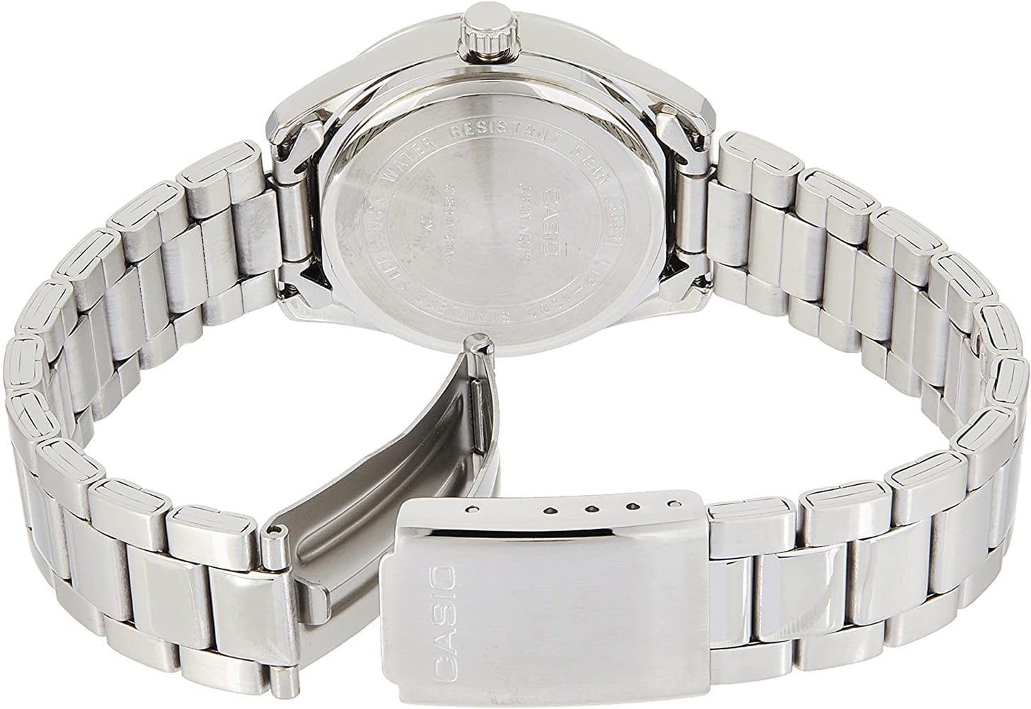 Casio Women's Enticer Quartz Silver Dial Stainless Steel Watch LTP1302D-7A2V