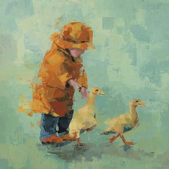 Parvez Taj Follow the Ducks Canvas Wall Art