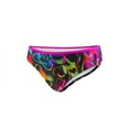 thumbnail image 4 of Speedo Girls Neon Love Heart Print Ruffled 2PC Swimsuit, Size 16, 4 of 4