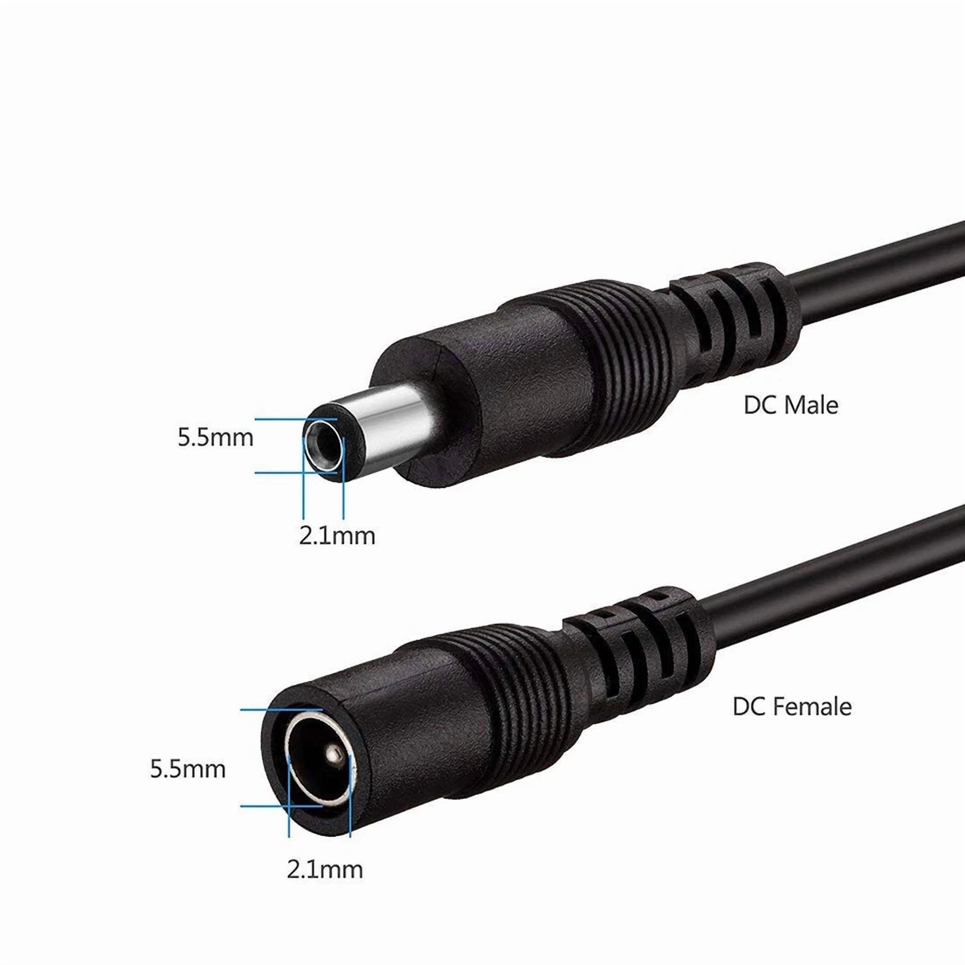 BUTTERFLY- Hiseeu 30Ft 5.5Mm X 2.1Mm 12V Dc Power Extension Cable For Security Ip Camera
