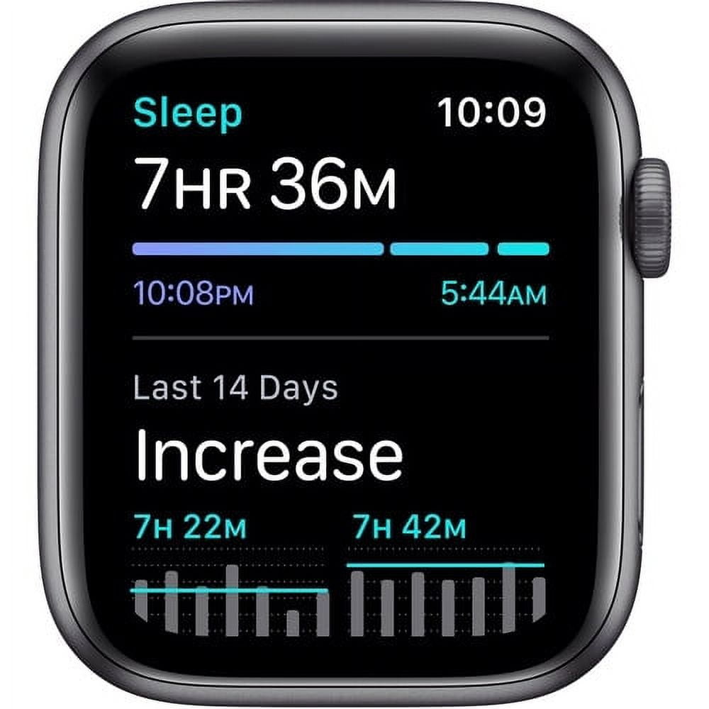 Restored Apple Watch SE (GPS, 44mm) - Space Gray Aluminum Case with Black Sport Band (Refurbished)