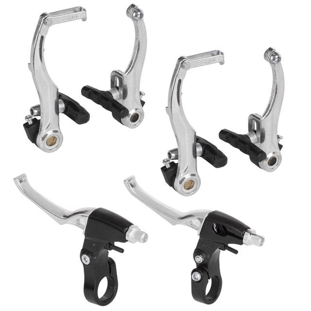 Frenos Bicicleta V-brake negro aluminio palanca/cable Shine negro M